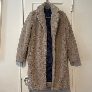 Never Worn JCrew Teddy Coat size Sm